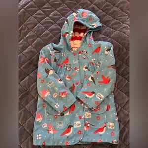 Hatley Little Girl Raincoat- adorable bird design
